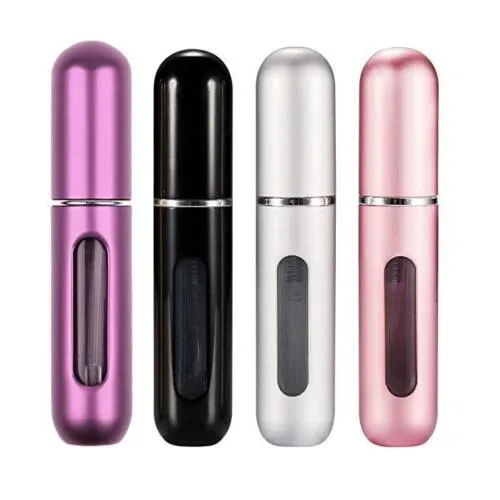 5ML Perfume Travel Refillable Mini Bottle Refillable Portable Perfume Atomizer Mini Perfume Aerosol for Trip Fragrance Empty Spray Bottle Scent Pump Case (Blue)