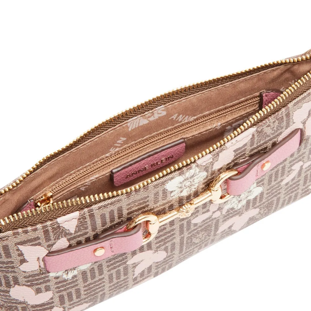 Anne Klein Horsebit Wristlet