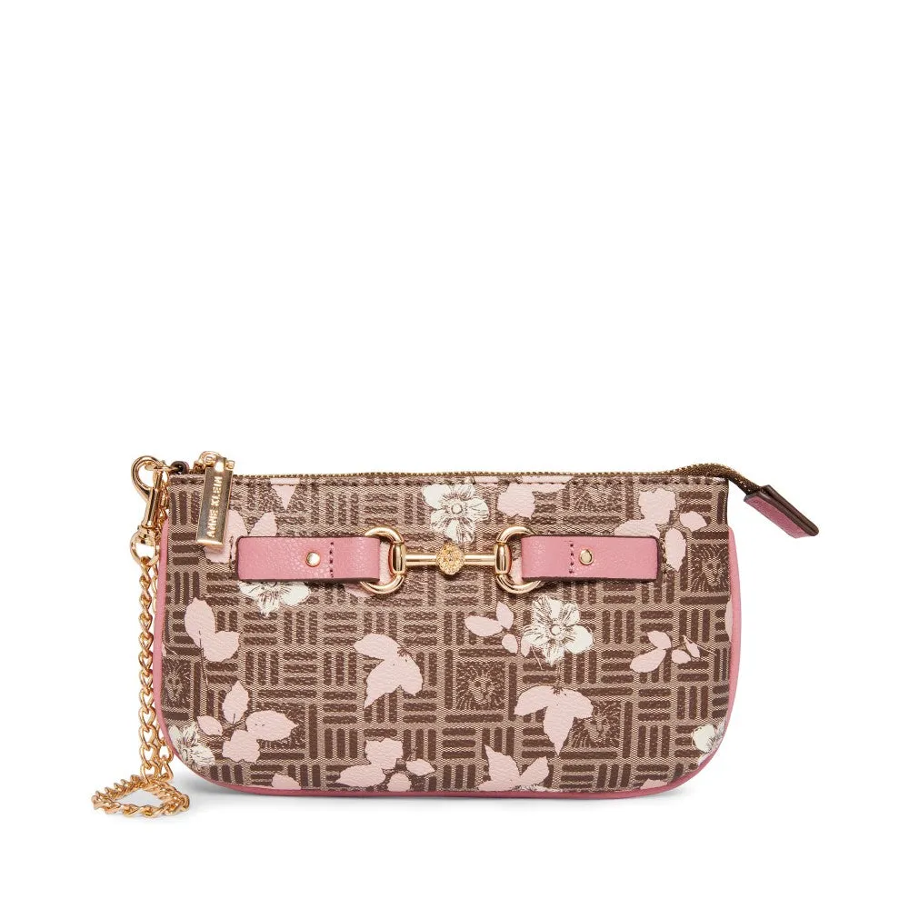 Anne Klein Horsebit Wristlet