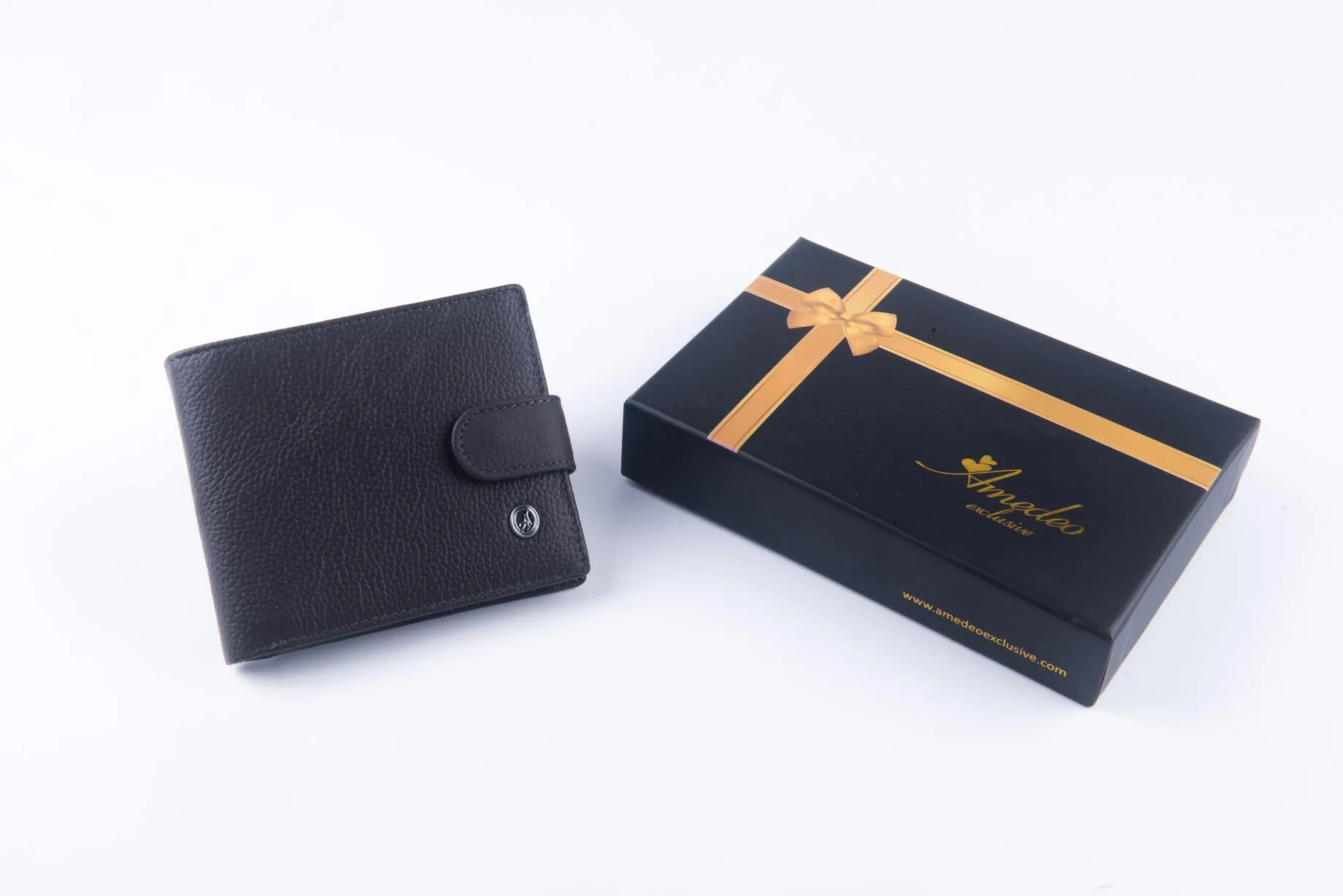 Black Genuine leather wallet for men – Slim Luxury Purse