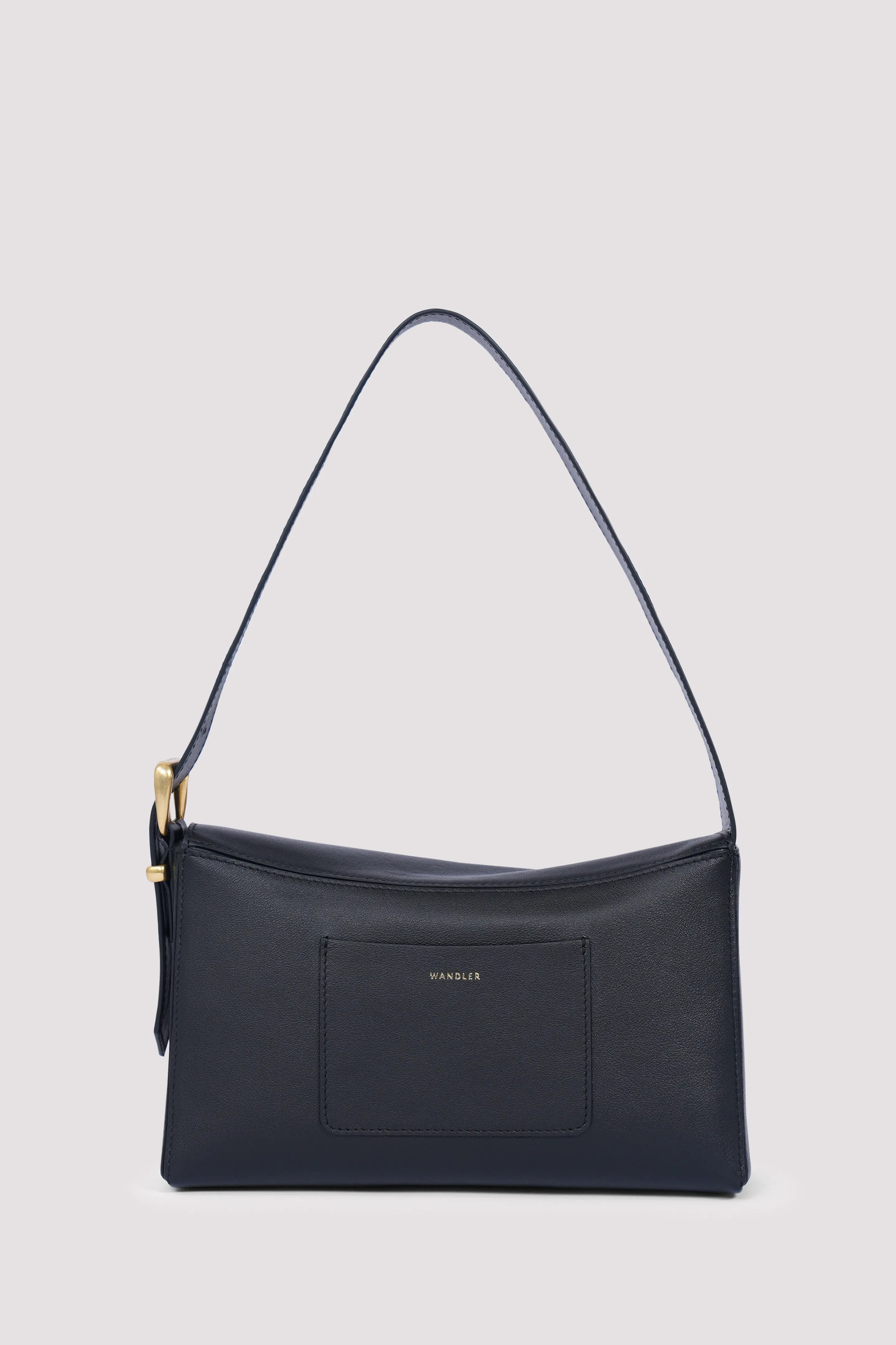 Black Oscar Baguette Shoulder Bag