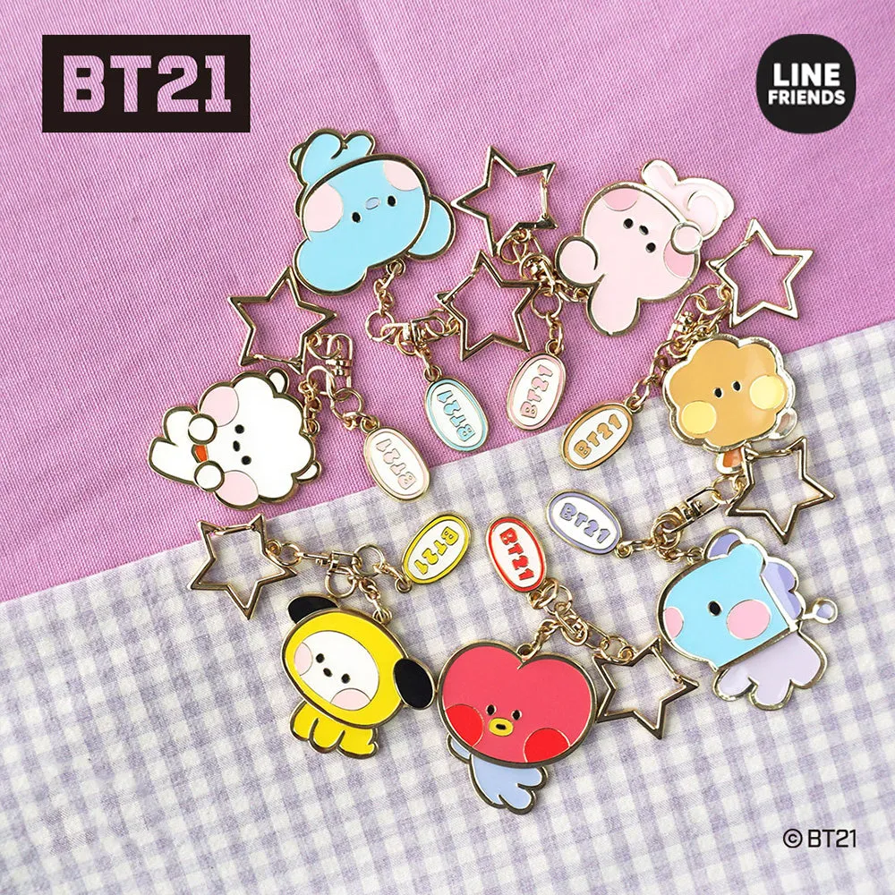 BT21 Minini Metal Yurayura Key Chain