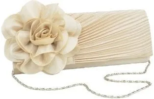 Camelia Flower Detail Clutch Bag