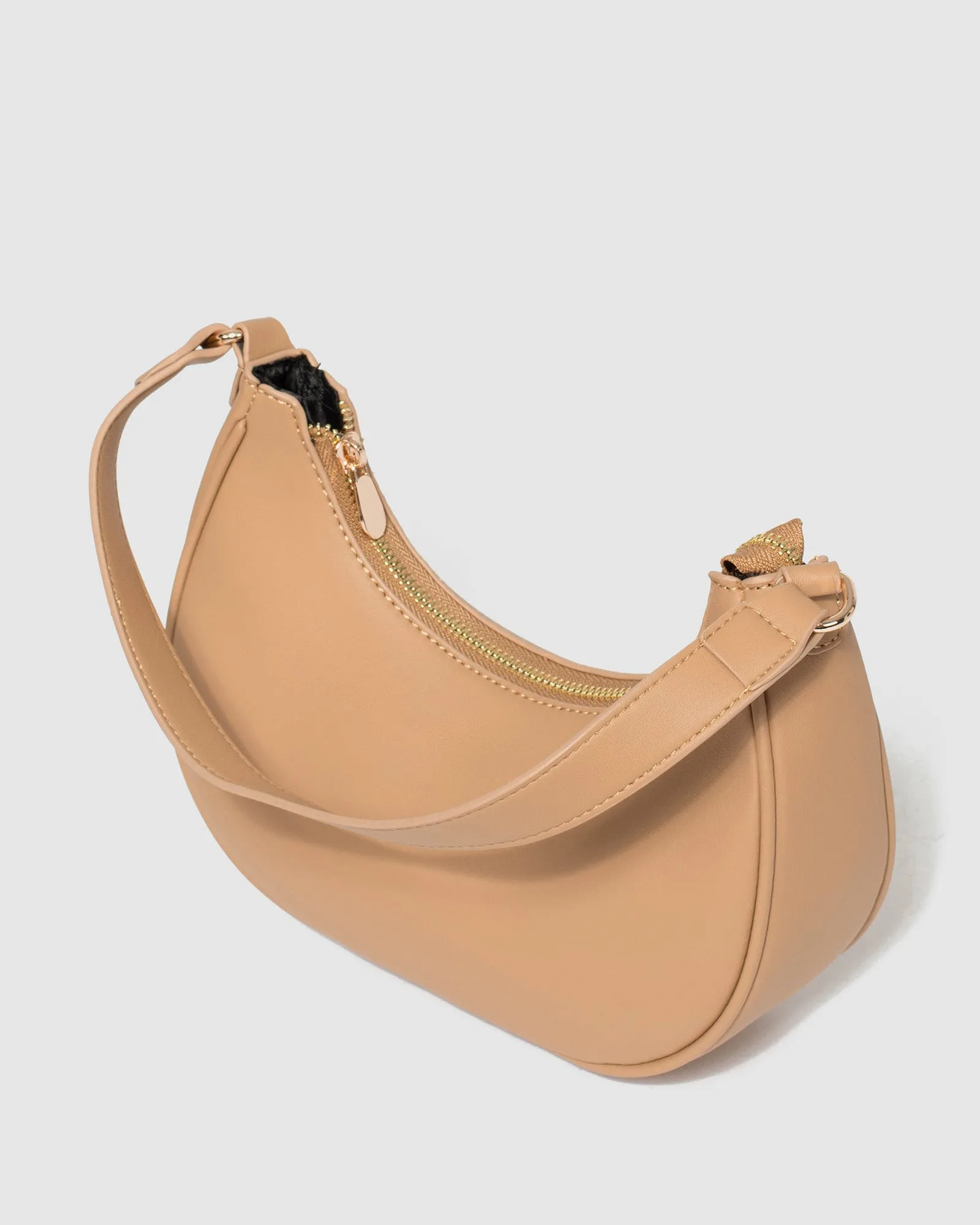 Caramel Jasmin Crescent Bag