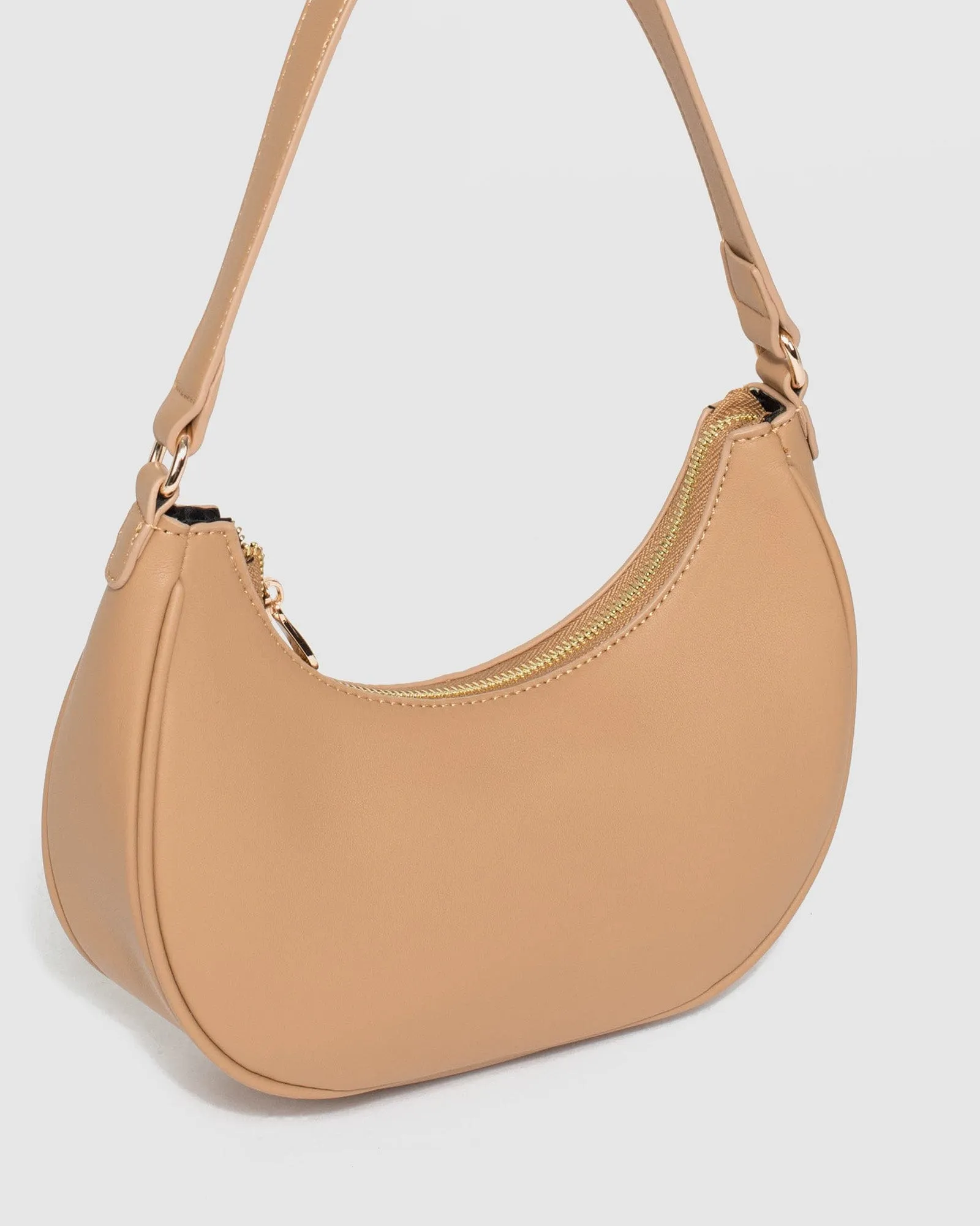 Caramel Jasmin Crescent Bag