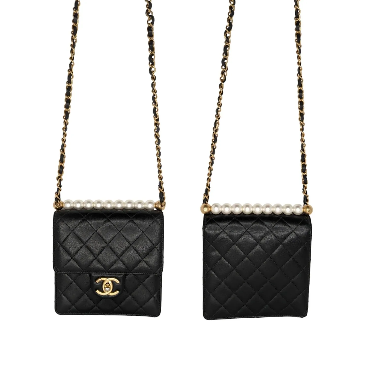 Chanel bags Small Goatskin Quilted Chic Pearls Flap Bag