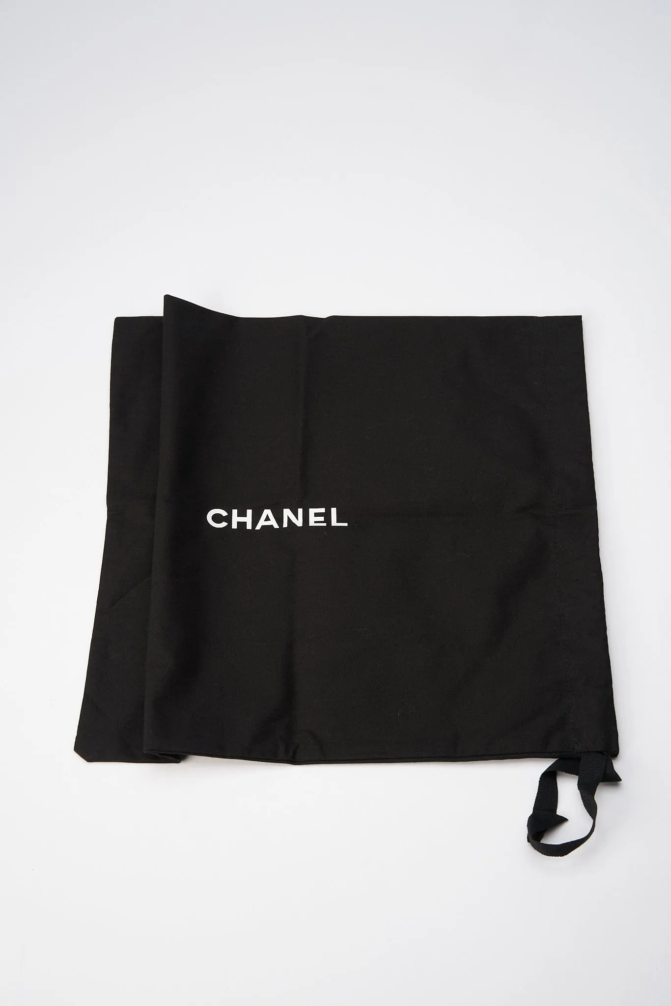 Chanel Black Textured Coated Nylon Flap Bag