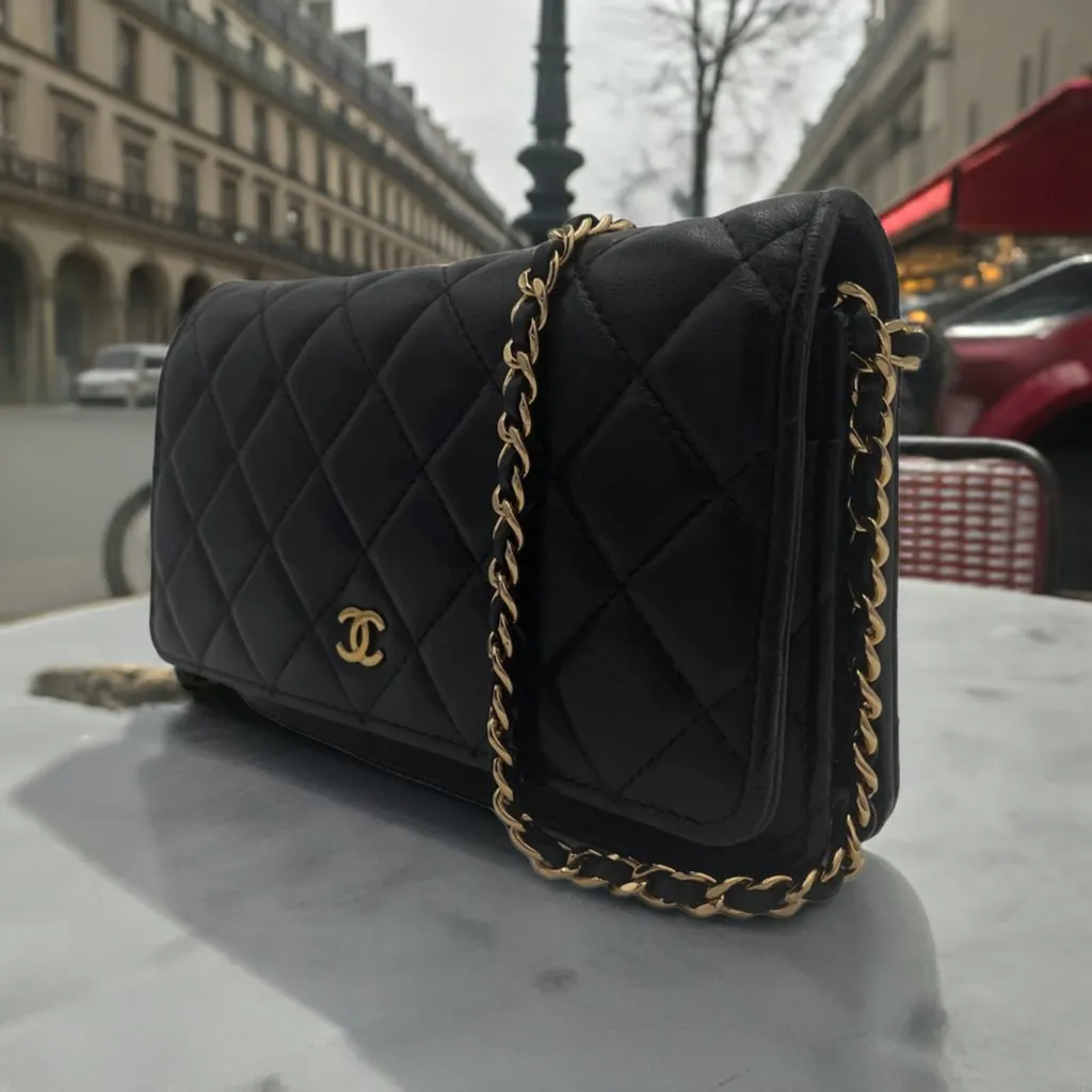 Chanel Classic Wallet on Chain