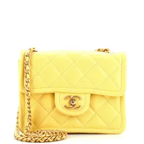 CHANEL Sweet Classic Flap Bag Quilted Caviar Mini