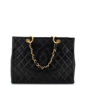 CHANEL Vintage Timeless Shopping Tote Quilted Lambskin Medium