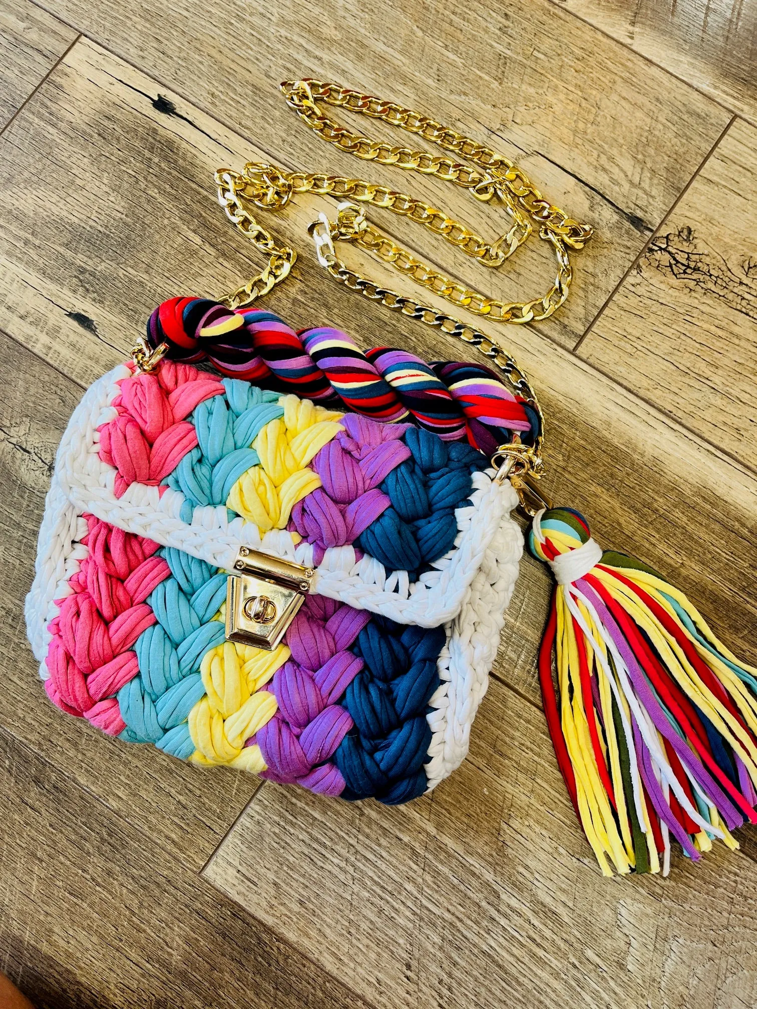 Colorful T Shirt Handbags