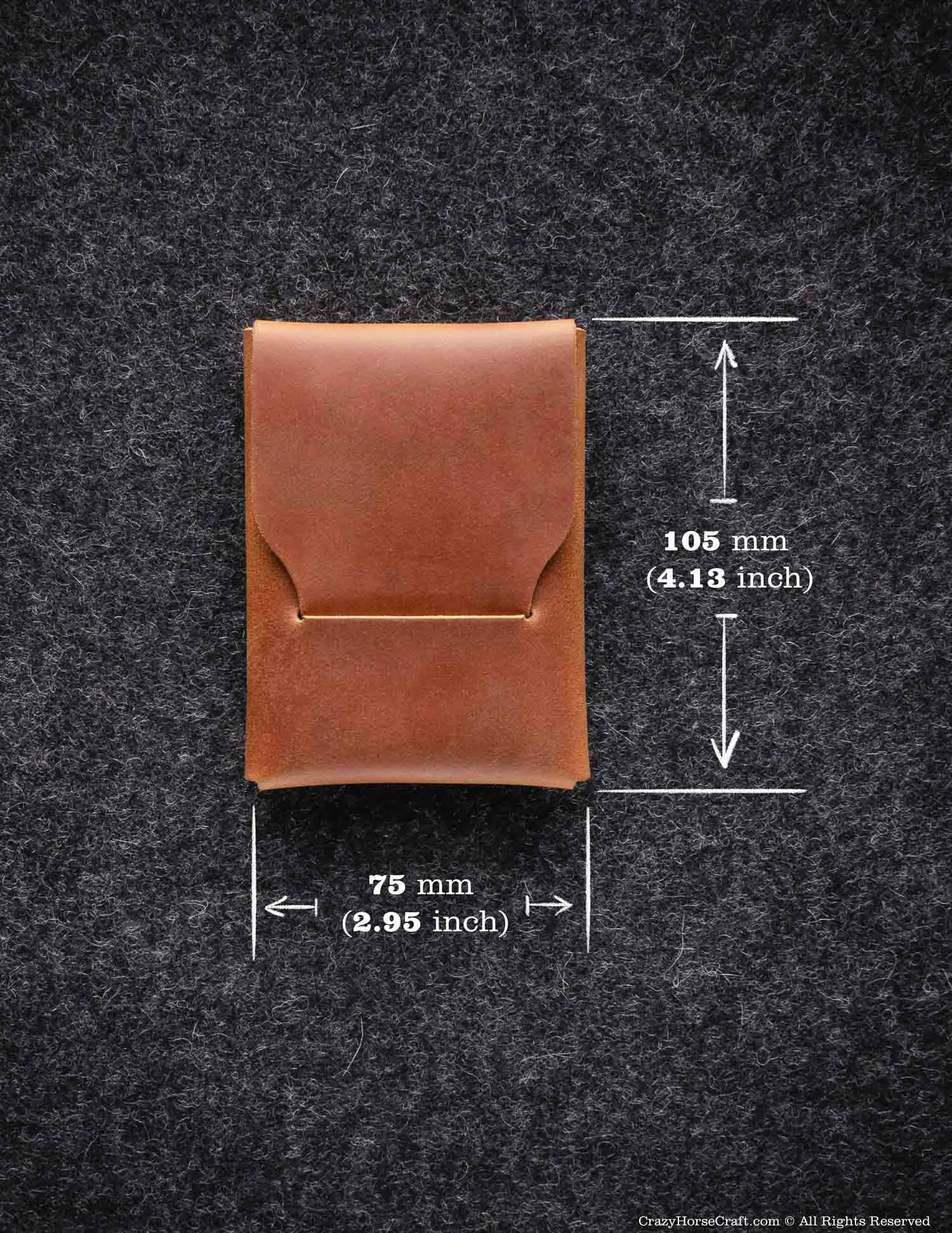 Crazy Horse Leather Slim Card Wallet