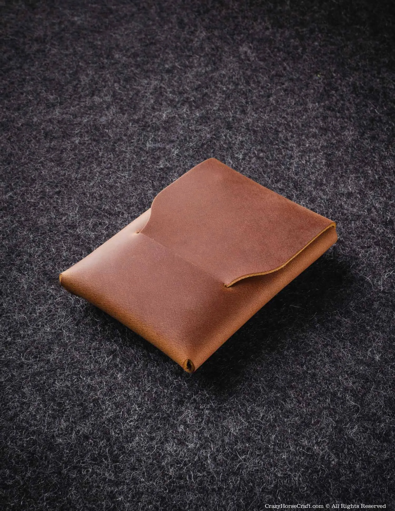 Crazy Horse Leather Slim Card Wallet