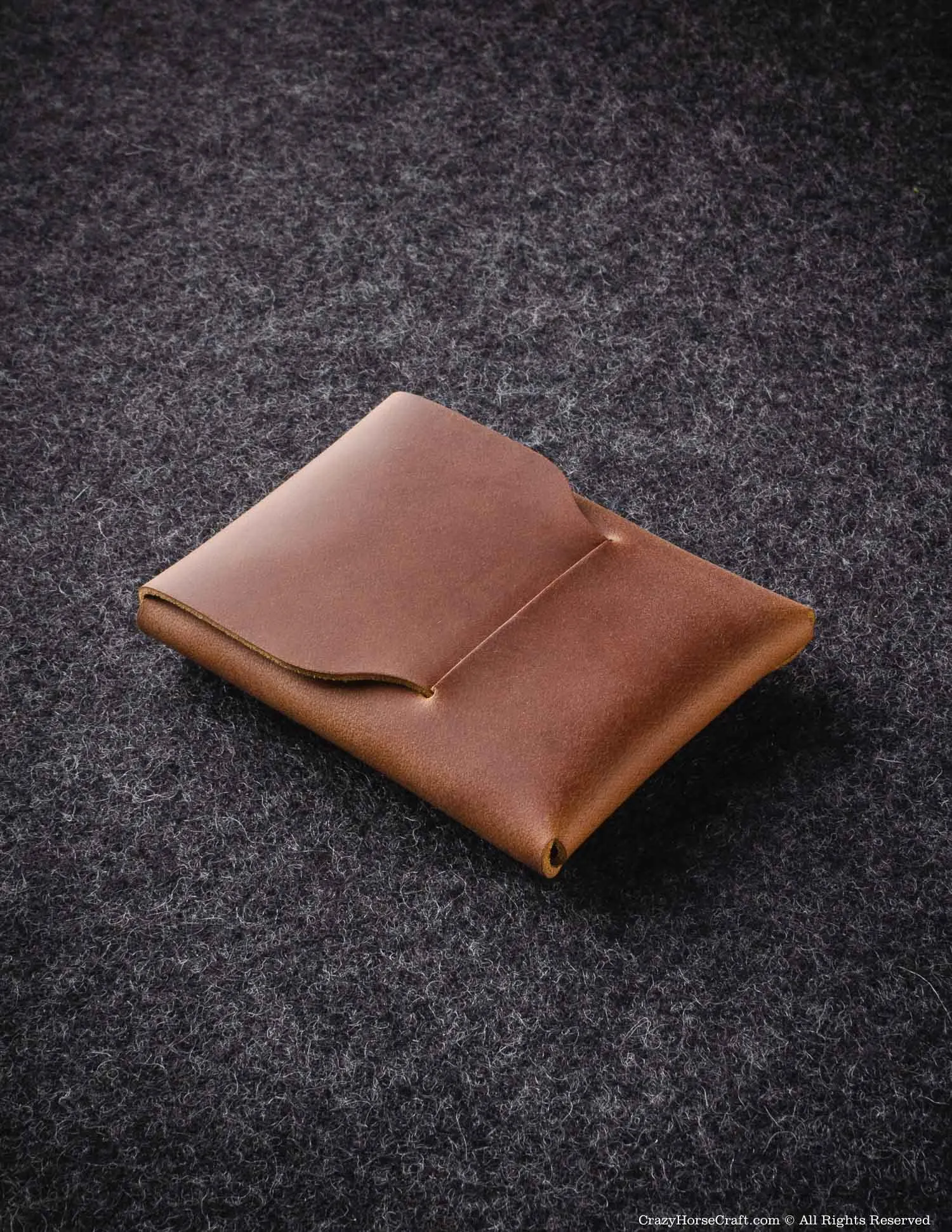 Crazy Horse Leather Slim Card Wallet