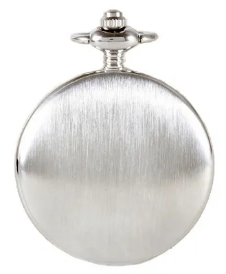 David Aster Silver & Blue Quartz Half Hunter Pocket Watch