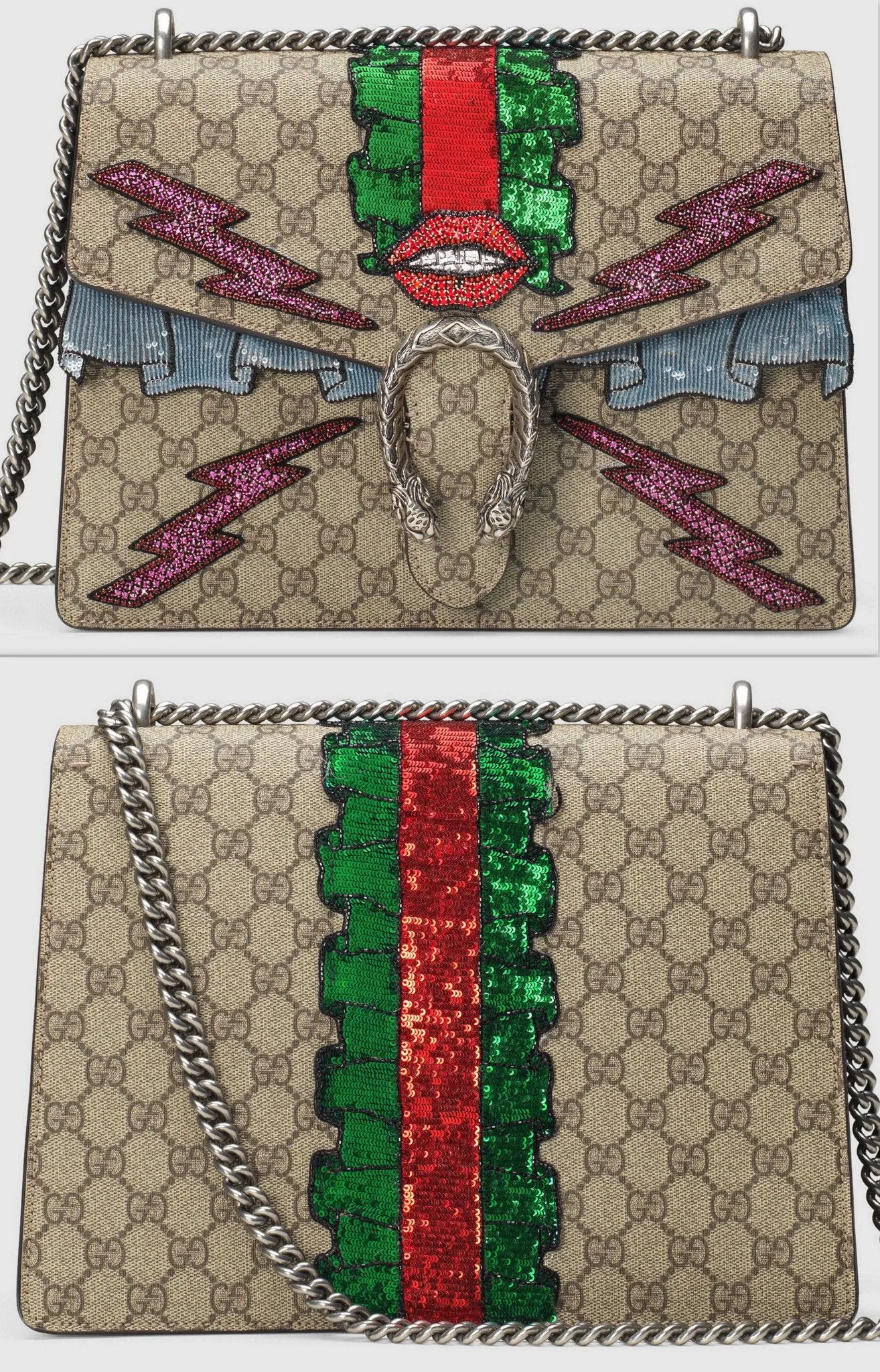 Dionysus GG Supreme Embroidered Handbag