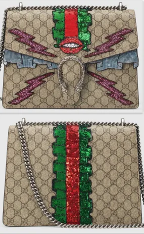 Dionysus GG Supreme Embroidered Handbag