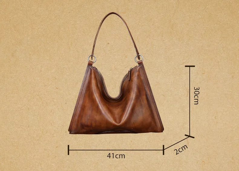 Elegant Womens Leather Tote Handbags Shoulder Purse