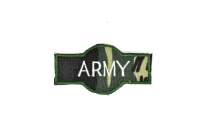 Embroidered Army Iron On Patch Applique 3.4" x 1.8" - 1 Piece