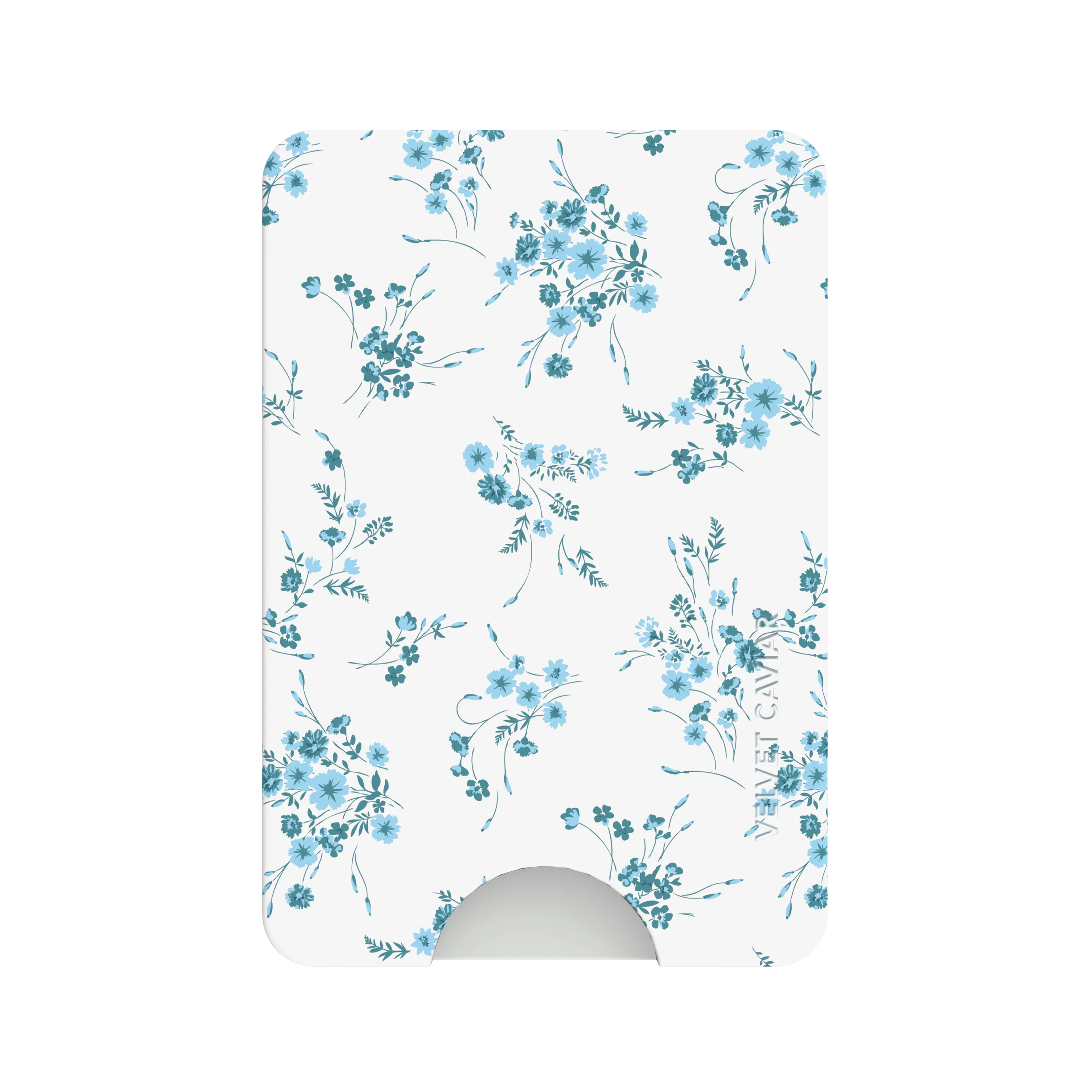 French Blue Floral MagSafe Wallet