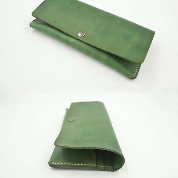 Ladies Slim Leather Billfolds Purse Long Wallets for Women