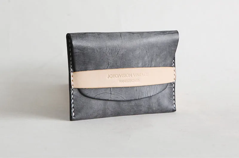 Leather Short Slim Wallets Card Holders Handmade Coin Wallets Women