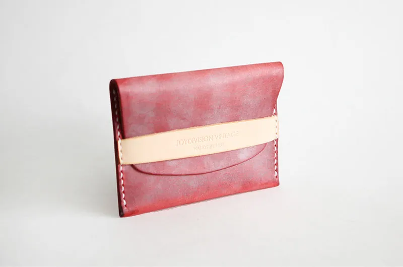 Leather Short Slim Wallets Card Holders Handmade Coin Wallets Women