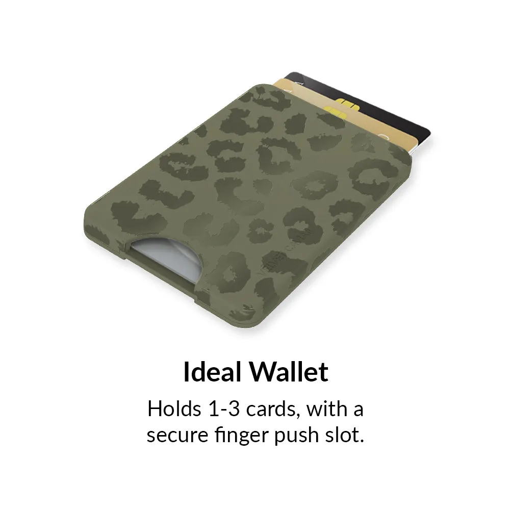 Olive Leopard MagSafe Wallet