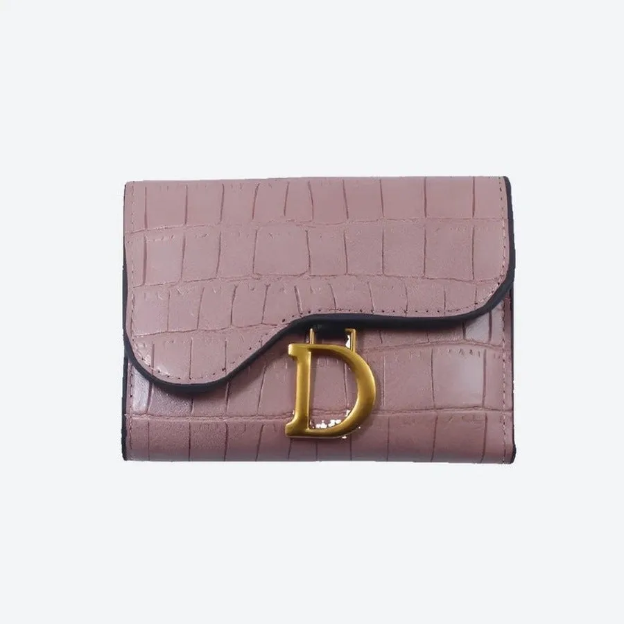 Stylish Croc-Embossed Clutch Wallets