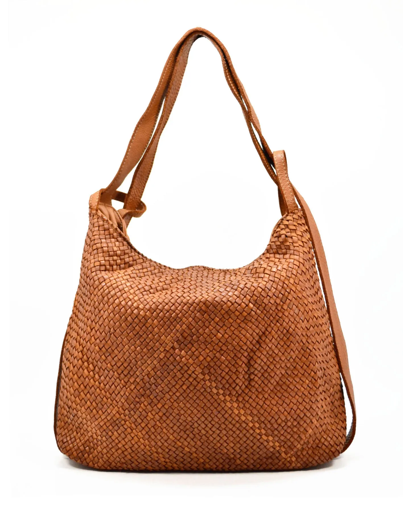 Textured leather shoulder bag wholesale