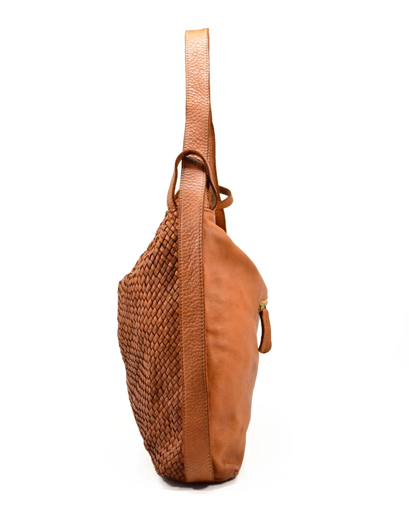 Textured leather shoulder bag wholesale