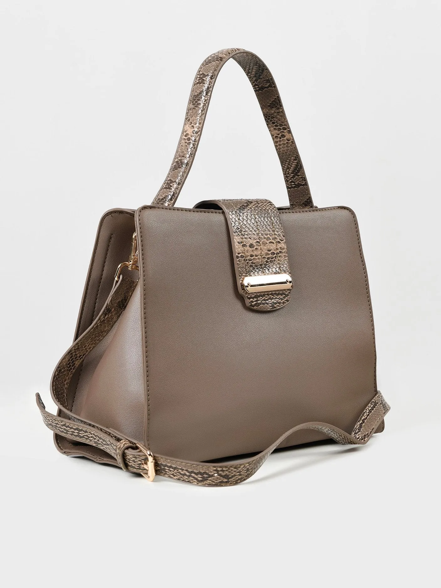 Textured Strap Shoulder Bag