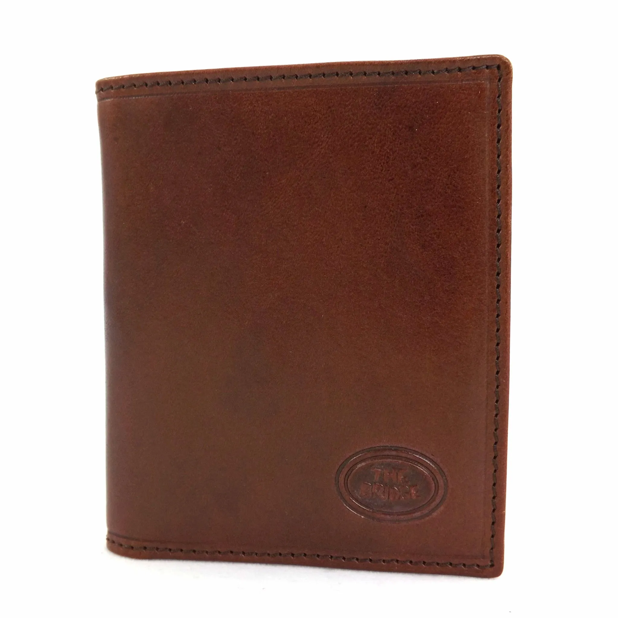 The Bridge Slim Leather Shirt Wallet - Style: 01208401 - Brown