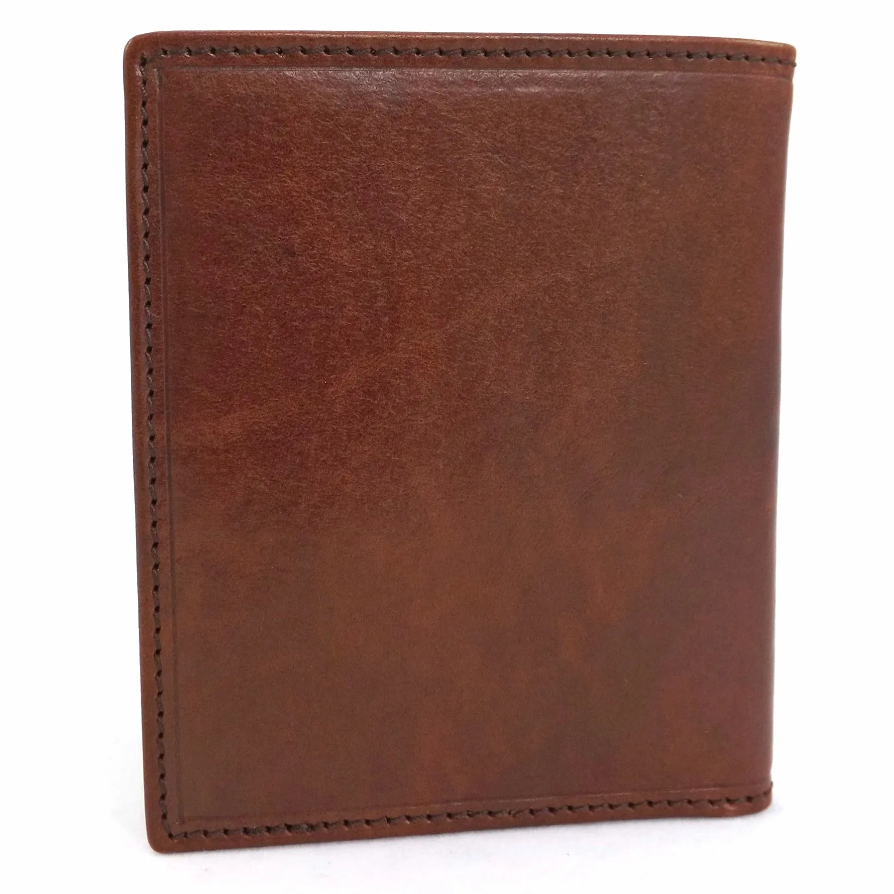 The Bridge Slim Leather Shirt Wallet - Style: 01208401 - Brown