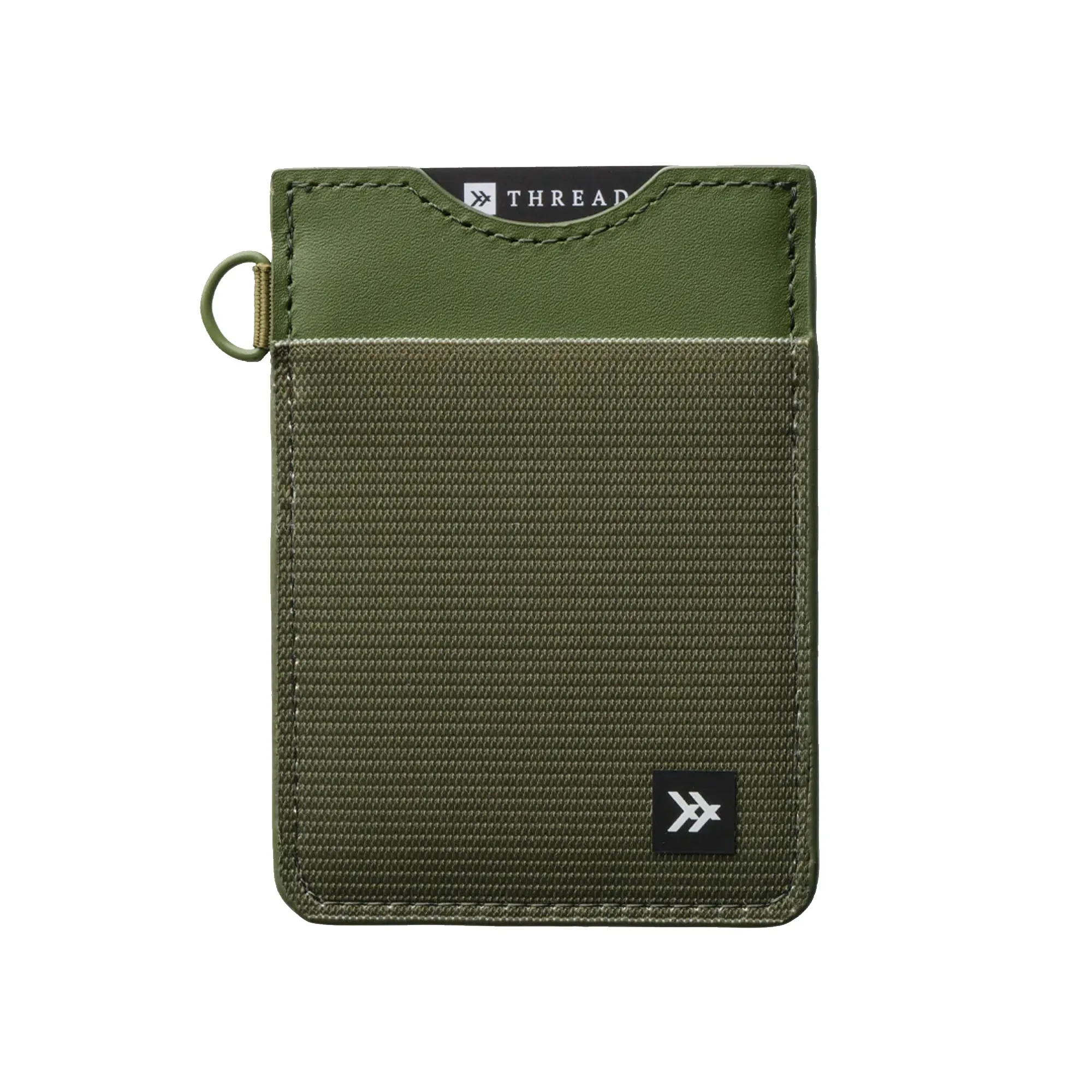 Thread Olive Vertical Wallet