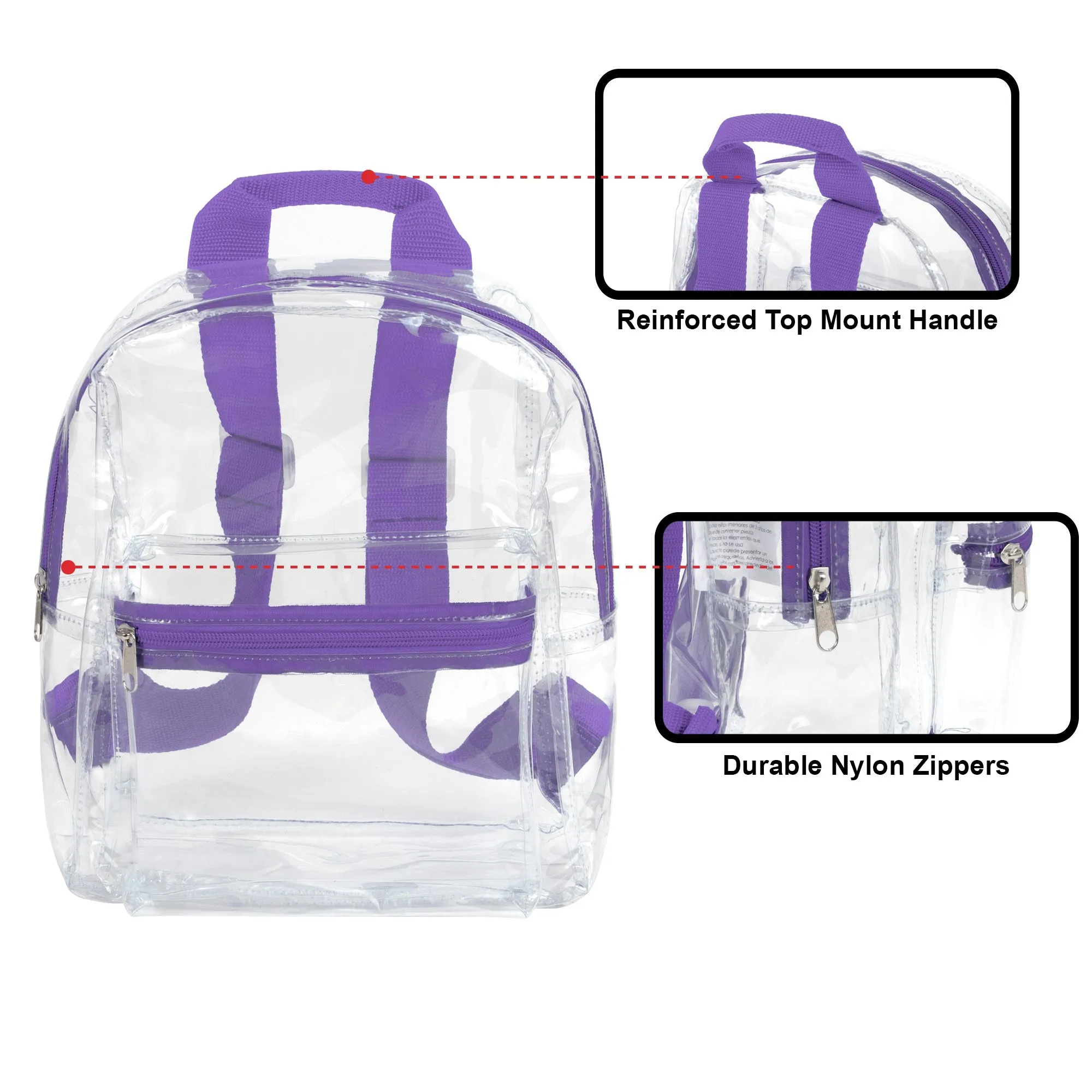 Trailmaker Mini Backpack Clear - Purple