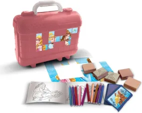 Travel Disney Princess Case with Stamps and Crayons – Fun and Portable Creativity Set