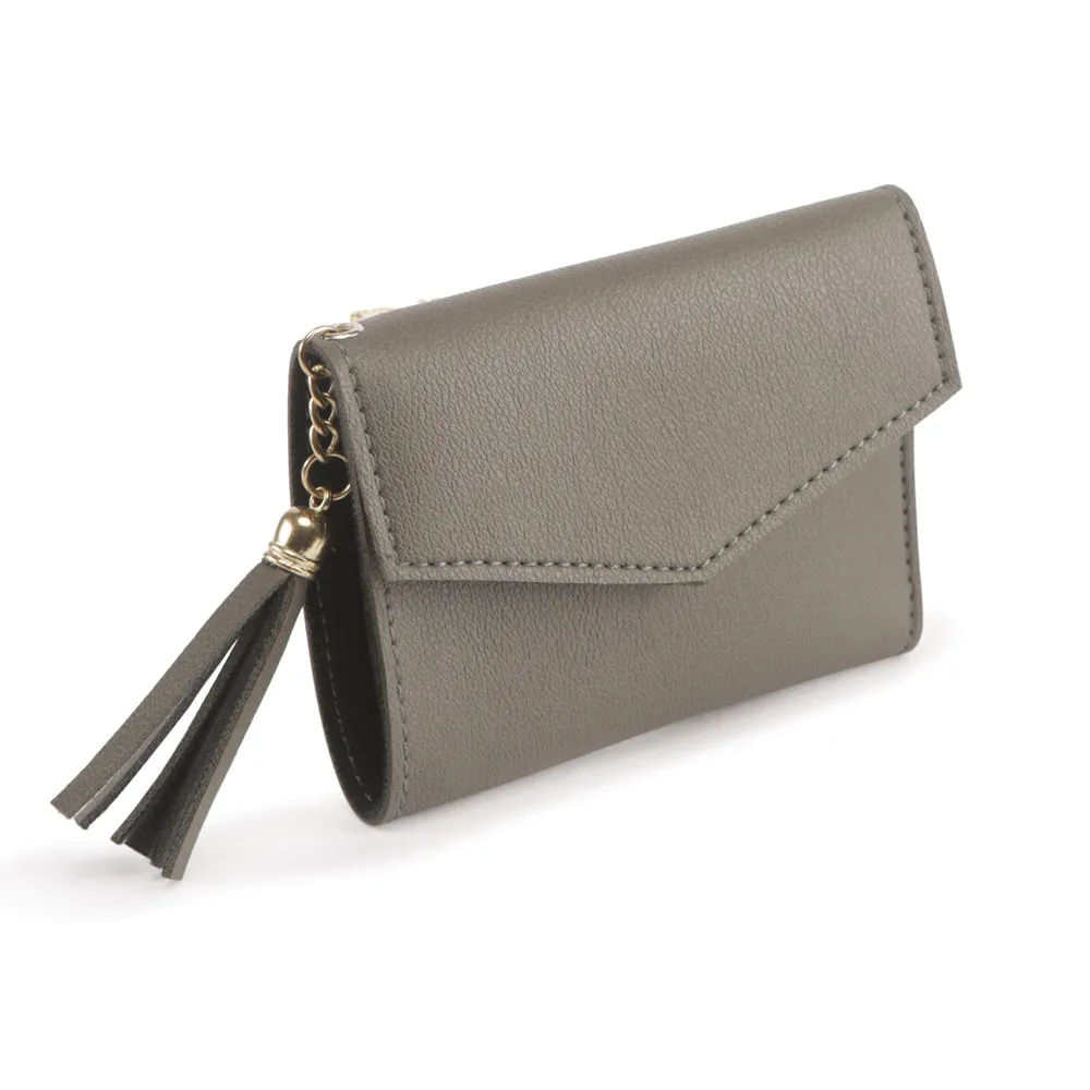 Trendy Grey Wallet Perfect For Women & Girls