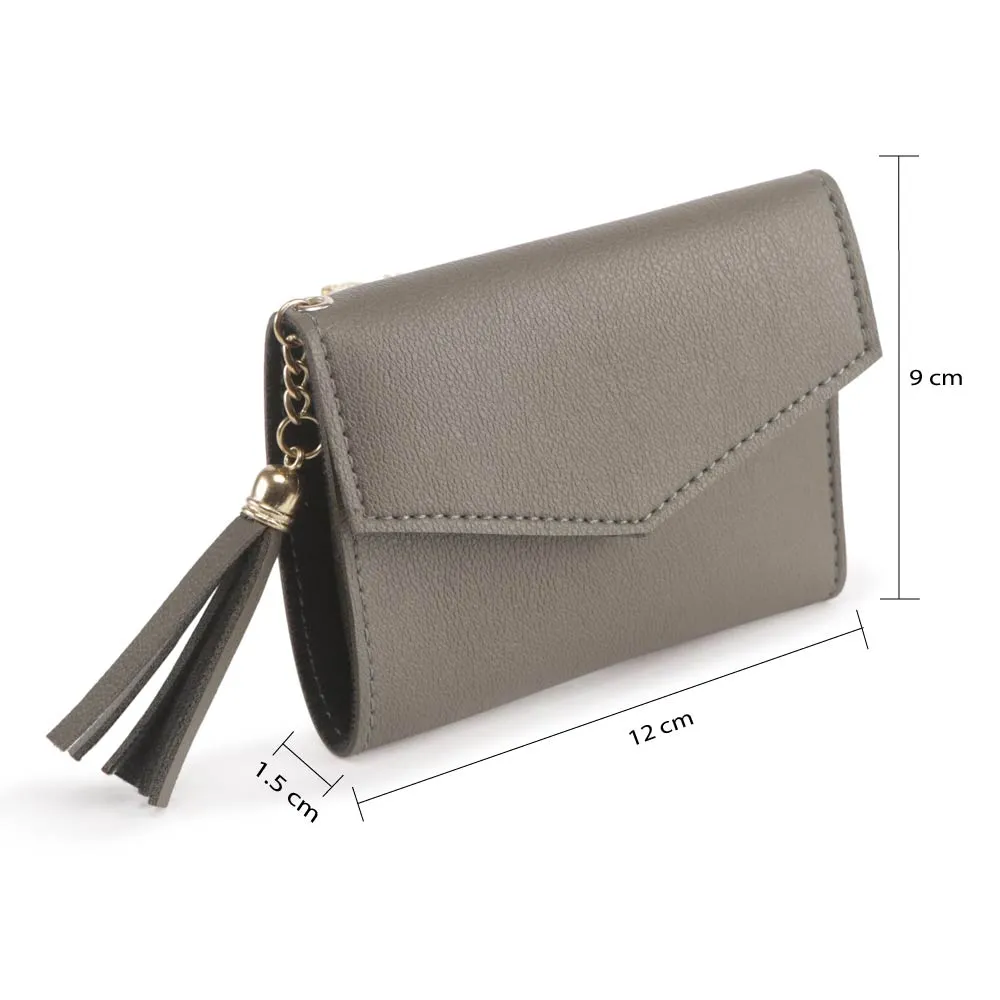 Trendy Grey Wallet Perfect For Women & Girls