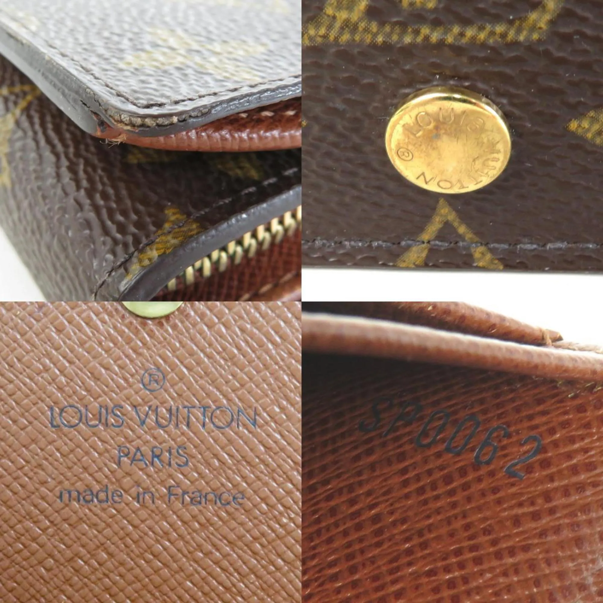 Trendy Inspired Louis Vuitton Bifold Wallet Monogram Porte Monet Bier Tresor Canvas Brown Women's M61730