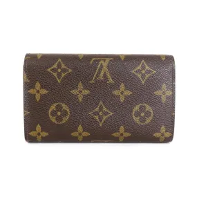 Trendy Inspired Louis Vuitton Bifold Wallet Monogram Porte Monet Bier Tresor Canvas Brown Women's M61730