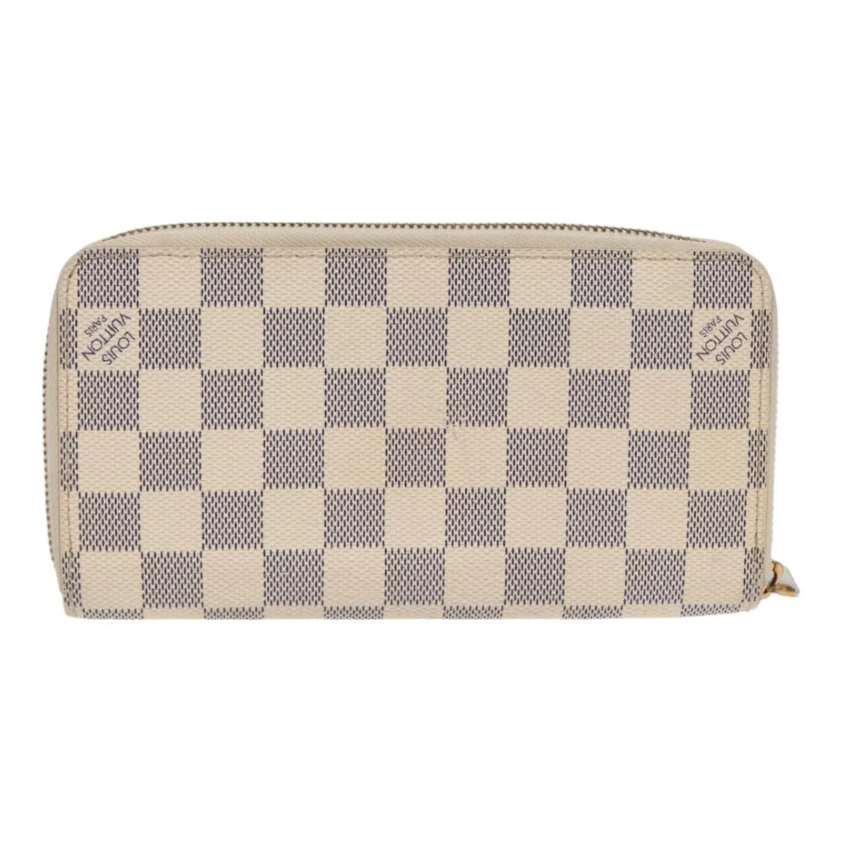 Trendy Inspired Louis Vuitton Damier Azur Zippy Wallet Long Wallet N63503 Lv Auth 88032