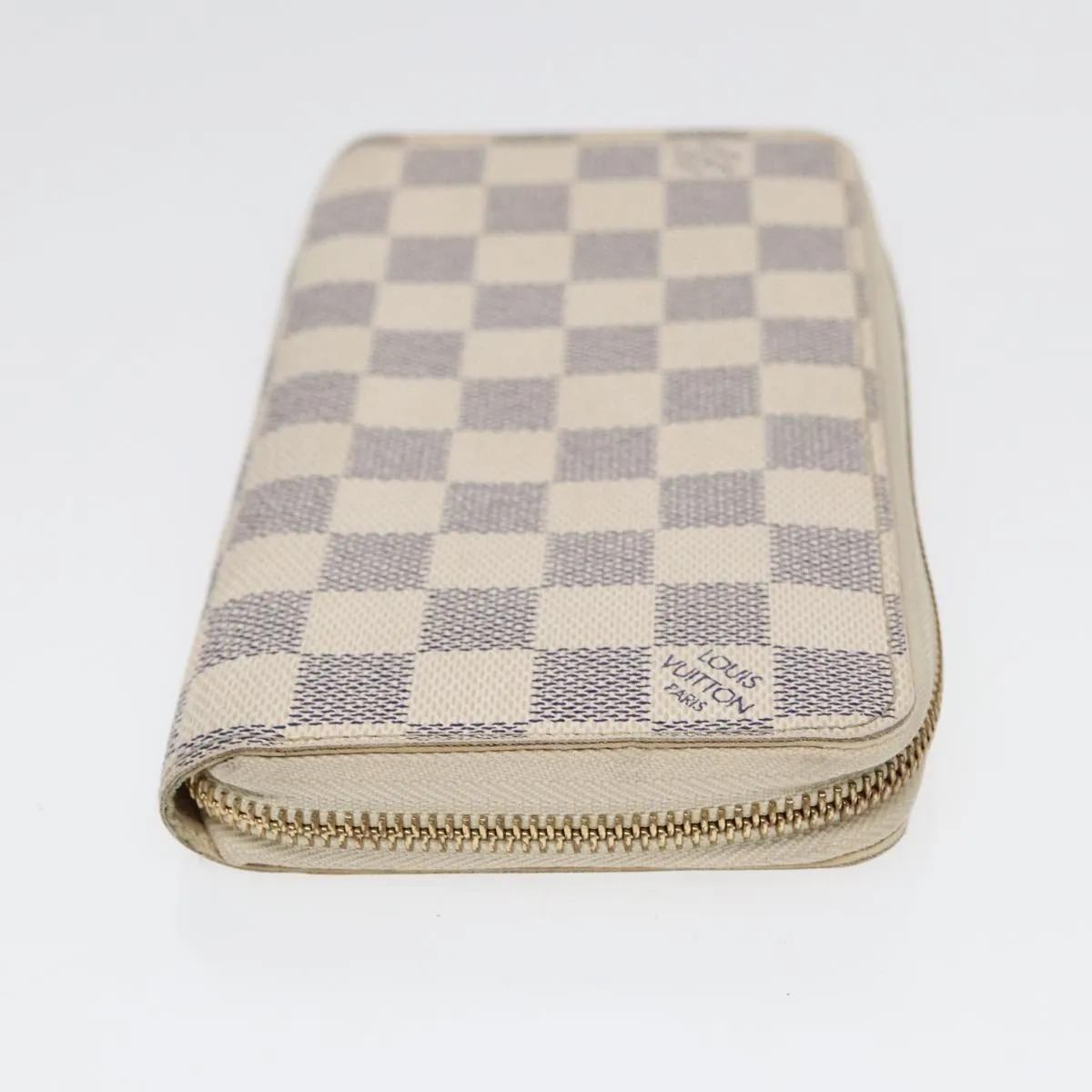 Trendy Inspired Louis Vuitton Damier Azur Zippy Wallet Long Wallet N63503 Lv Auth 88032