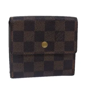 Trendy Inspired Louis Vuitton Damier Ebene Porte Monnaie Billets Cartes N61652 Lv Auth Bs17097