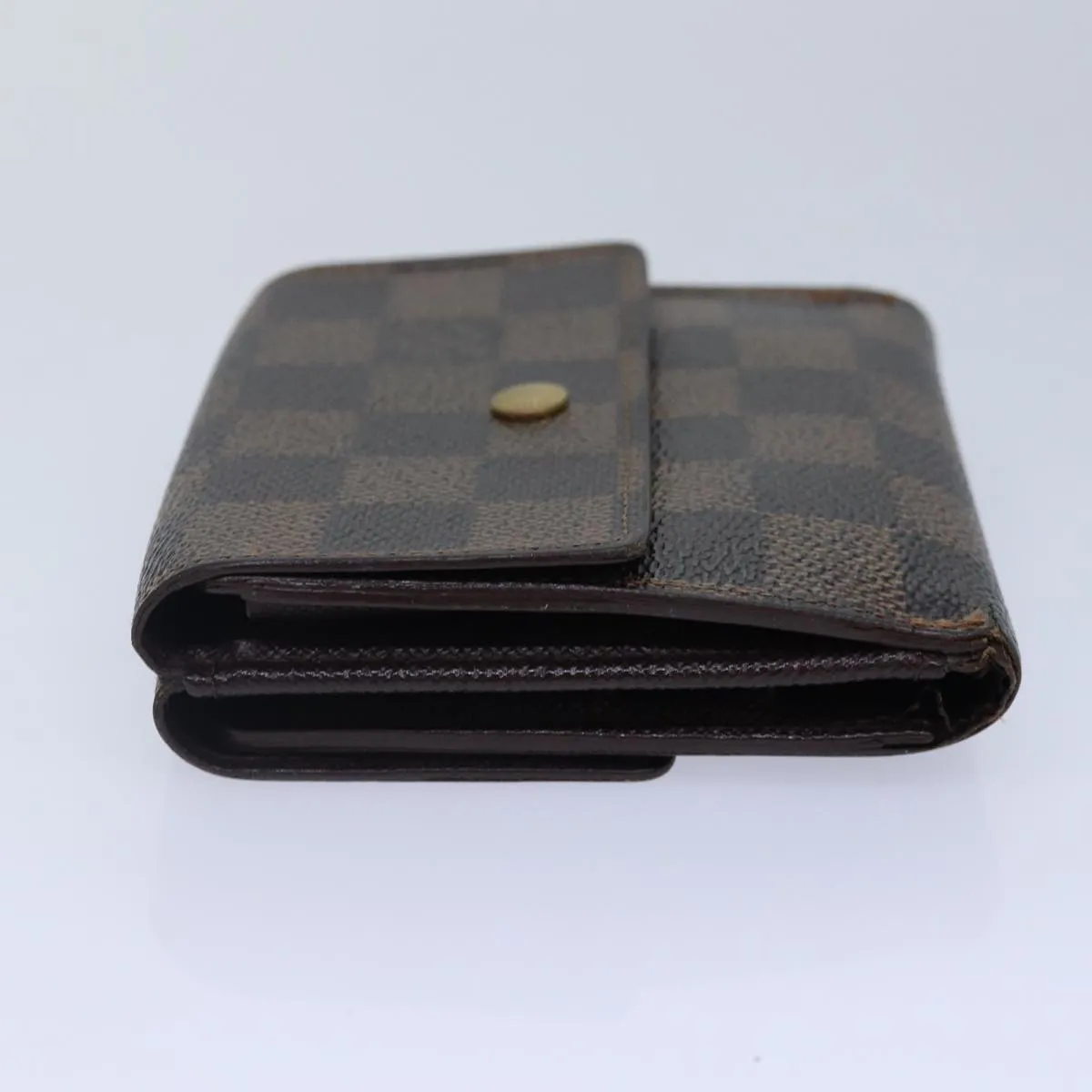 Trendy Inspired Louis Vuitton Damier Ebene Porte Monnaie Billets Cartes N61652 Lv Auth Bs17097