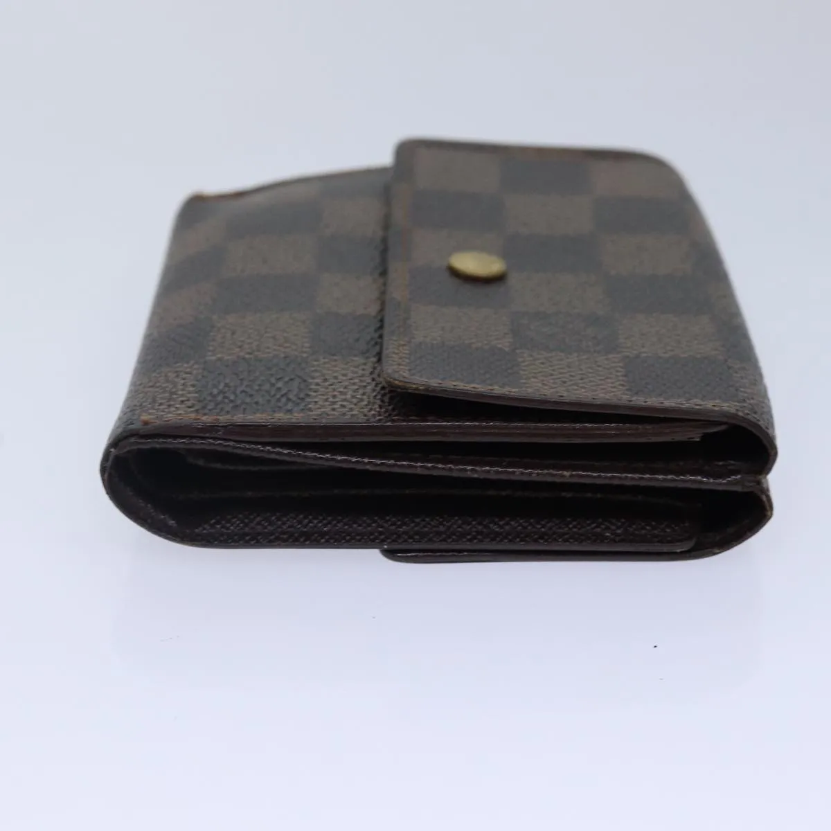 Trendy Inspired Louis Vuitton Damier Ebene Porte Monnaie Billets Cartes N61652 Lv Auth Bs17097