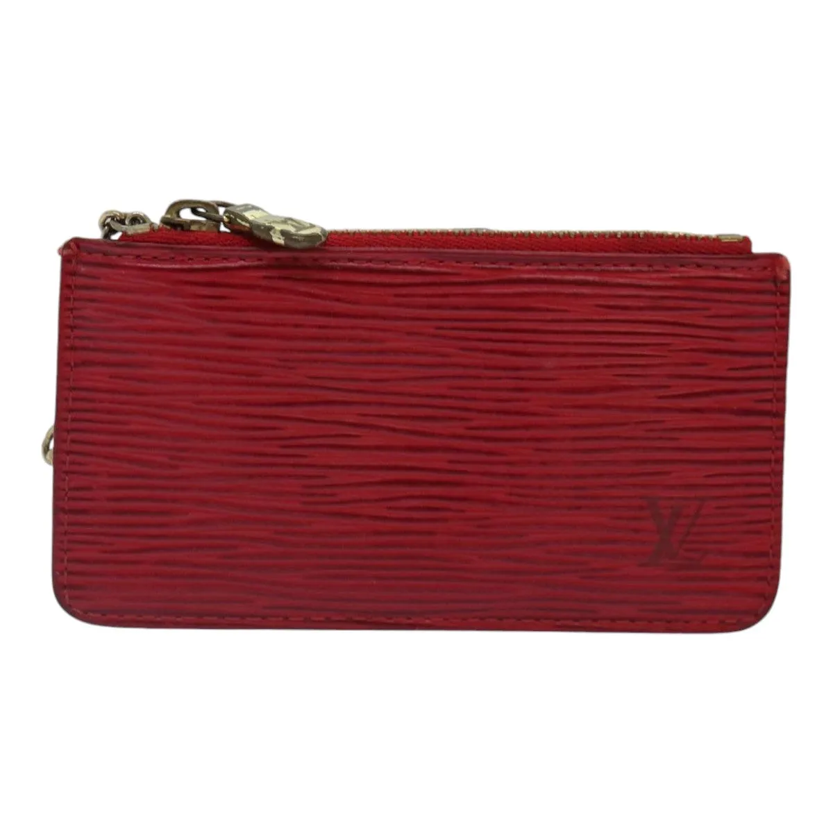 Trendy Inspired Louis Vuitton Epi Pochette Cles Coin Purse Red M63807 Lv Auth 89105