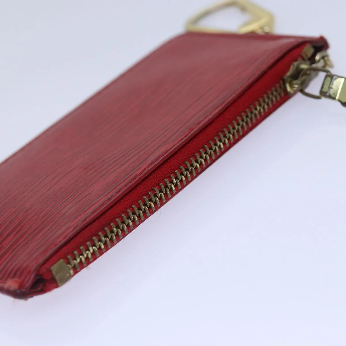 Trendy Inspired Louis Vuitton Epi Pochette Cles Coin Purse Red M63807 Lv Auth 89105