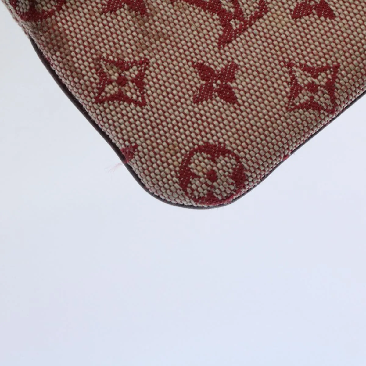 Trendy Inspired Louis Vuitton Monogram Mini Pochette Cles Coin Purse Red M92238 Lv Auth 58988