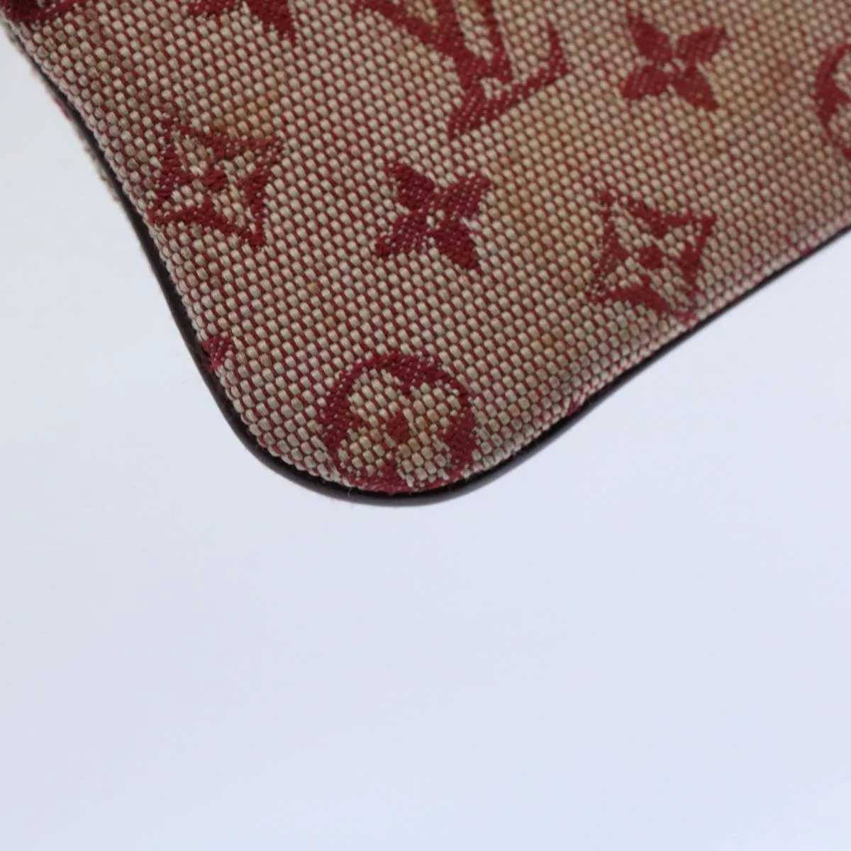 Trendy Inspired Louis Vuitton Monogram Mini Pochette Cles Coin Purse Red M92238 Lv Auth 58988